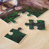 Zen Buddhist Tiger en aardbei Legpuzzel (Zijkant)