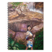 Zen Buddhist Tiger en aardbei Notitieboek (Voorkant)