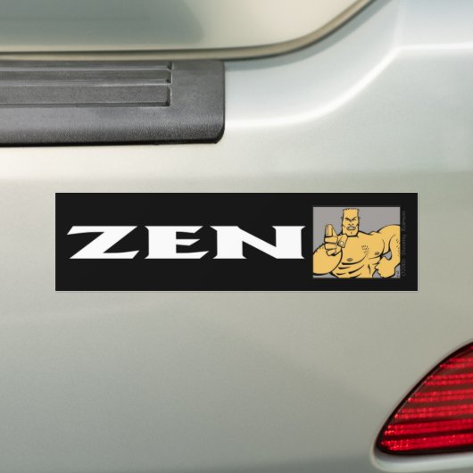Zen bumper sticker (Op auto)