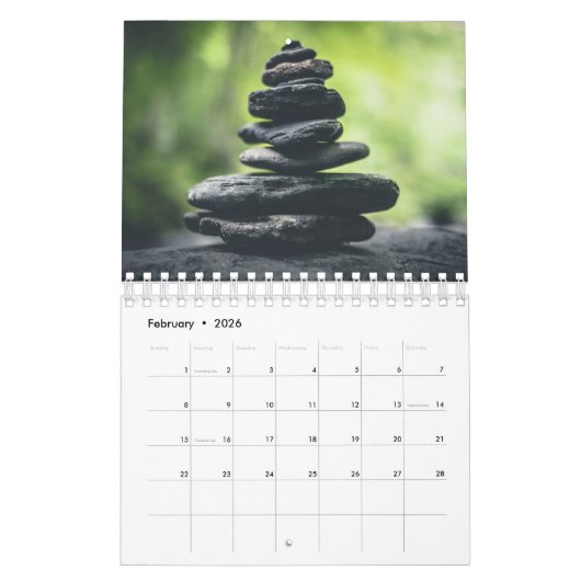 ZEN CALENDAR KALENDER (Feb 2026)