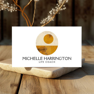 Zen Calm Midcentury Design Life Coaches, Yoga Visitekaartje