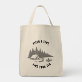 Zen Camper Badge Tote Bag (Achterkant)