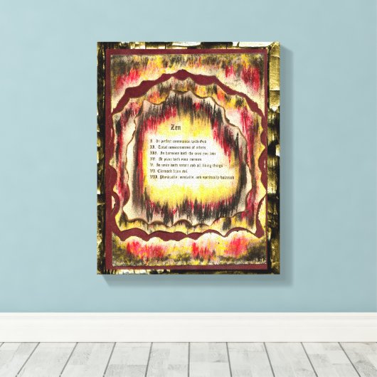 Zen Canvas Afdruk (Insitu (Houten vloer))