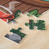 Zen Capybara Hottub Ontspanning - Chill Sfeer Legpuzzel (Zijkant)