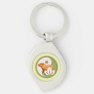 Zen Capybara Yin Yang Sleutelhanger