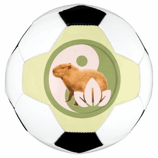 Zen Capybara Yin Yang Voetbal (Voorkant)