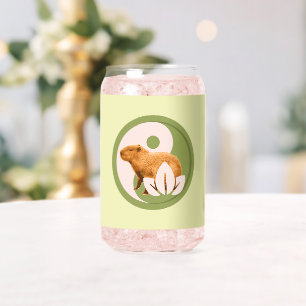 Zen Capybara Yin Yang Vreedzame Natuur Blikvorm Glas