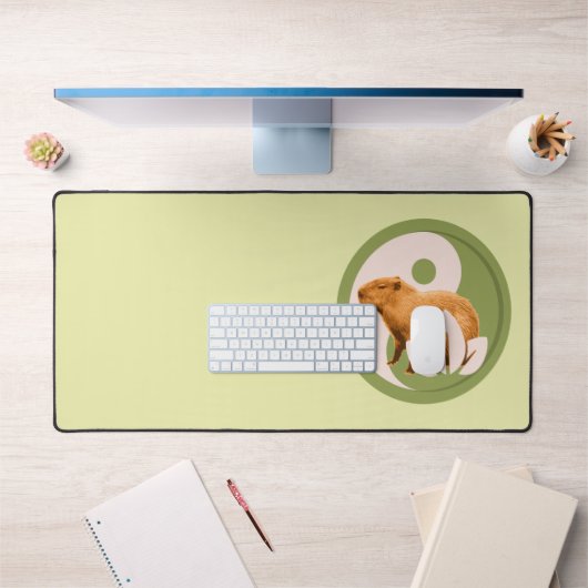Zen Capybara Yin Yang Vreedzame Natuur Bureaumat (Kantoor 1)