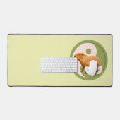 Zen Capybara Yin Yang Vreedzame Natuur Bureaumat (Keyboard & Muis)