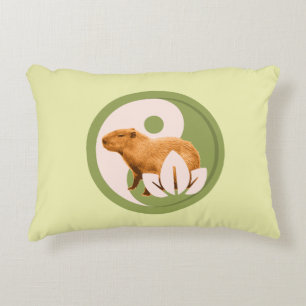 Zen Capybara Yin Yang Vreedzame Natuur Kunst Accent Kussen