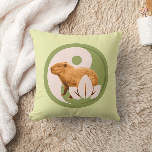 Zen Capybara Yin Yang Vreedzame Natuur Kussen (Deken)
