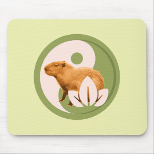 Zen Capybara Yin Yang Vreedzame Natuur Muismat