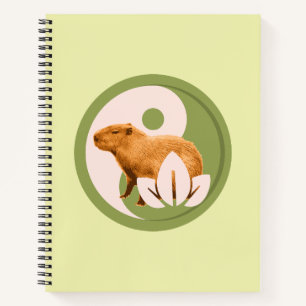 Zen Capybara Yin Yang Vreedzame Natuur Notitieboek