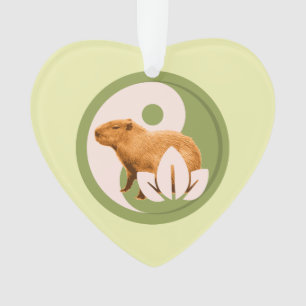 Zen Capybara Yin Yang Vreedzame Natuur Ornament