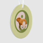 Zen Capybara Yin Yang Vreedzame Natuur Ornament (voorkant)