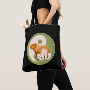 Zen Capybara Yin Yang Vreedzame Natuur Tote Bag