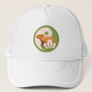 Zen Capybara Yin Yang Vreedzame Natuur Trucker Pet