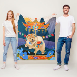 ZEN CARNIVAL Chow -Fleece deken 3 maten