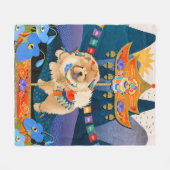 ZEN CARNIVAL Chow -Fleece deken 3 maten (Voorkant (Horizontaal))