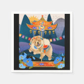 ZEN CARNIVAL Chow napkins Servet (Voorkant)