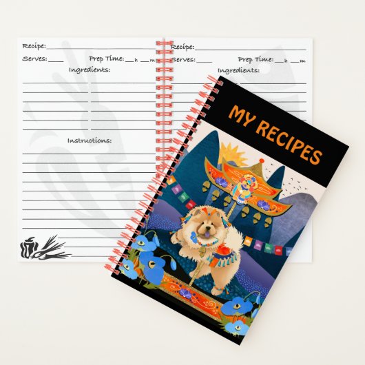 ZEN CARNIVAL Chow -RECIPE BOOK aanpassen Notitieboek (Binnen)