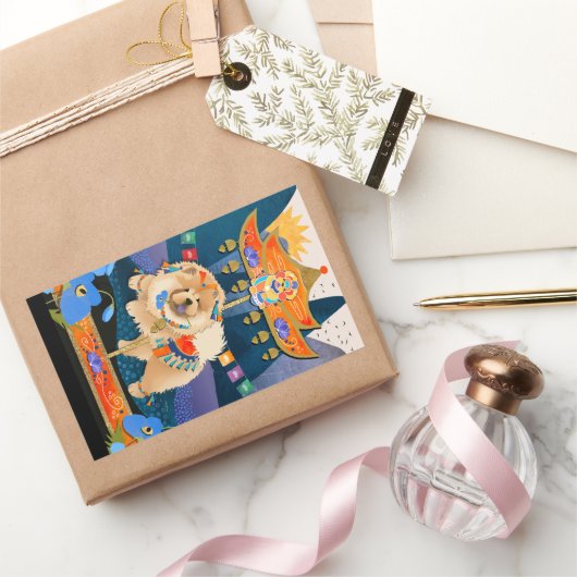ZEN CARNIVAL Chow RECTANGLE Sticker (Geschenken)
