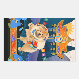 ZEN CARNIVAL Chow RECTANGLE Sticker