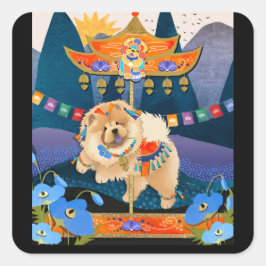 ZEN CARNIVAL Chow Vierkante Sticker