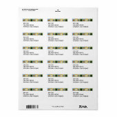 Zen Cat-adreslabel Etiket (Full Sheet)