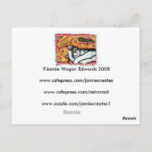 Zen Cat Art Briefkaart (Achterkant)