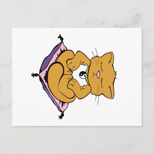 Zen Cat Briefkaart (Voorkant)