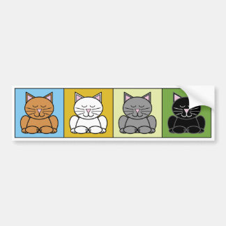 Zen Cat Bumpersticker