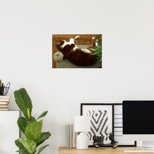 Zen Cat Poster (Thuiskantoor)