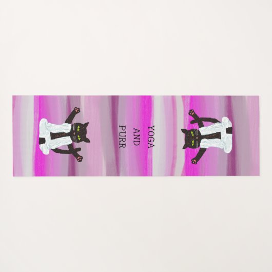 Zen cat-yoga meditatie pilates mediatate yogamat (Achterkant (horizontaal))