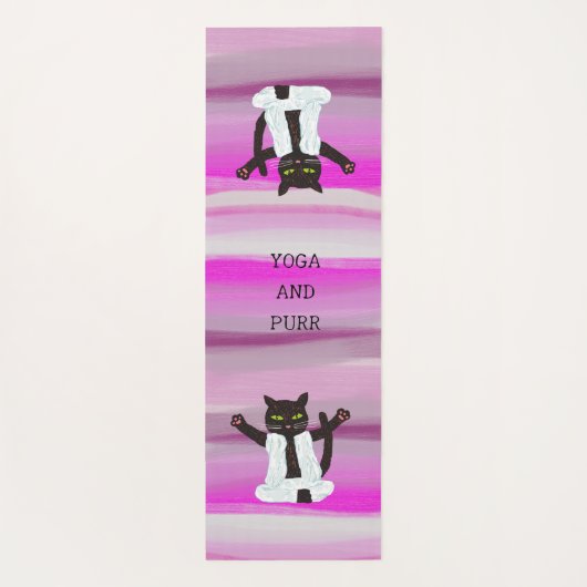 Zen cat-yoga meditatie pilates mediatate yogamat (Achterkant)