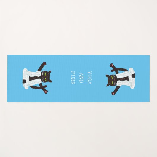 Zen cat-yoga meditatie pilates mediatate yogamat (Voorkant (horizontaal))