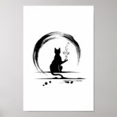 Zen Cat's Meditatie Poster (Voorkant)