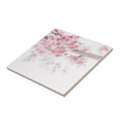 ZEN CHERRY BLOSSOM CERAMIC FLORAL TEGEL TEGELTJE (Zijkant)