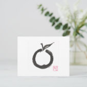 Zen Circle Apple Briefkaart (Staand voorkant)