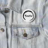 Zen Circle - Breedte - Yoga Pin Buttonnen Ronde Button 5,7 Cm (In situ)