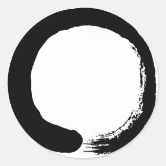Zen Circle Design product Ronde Sticker
