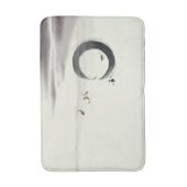 Zen Circle Enso Koi Brush Painting Art Badmat (Voorkant Verticaal)
