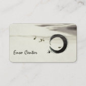 Zen Circle Enso Koi Brush Painting Art Visitekaartje (Voorkant)