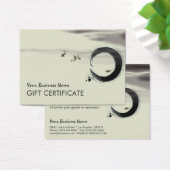 Zen Circle Enso Koi Brush Painting Art Visitekaartjes (Bureau)