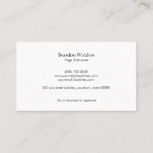 Zen Circle Enso Yoga en Meditation Buddhist 3 Visitekaartje (Achterkant)