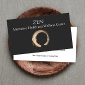 Zen Circle Enso Yoga en Meditation Buddhist 3 Visitekaartje