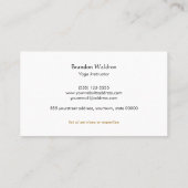 Zen Circle Enso Yoga en Meditation Buddhist Visitekaartje (Achterkant)