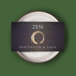 Zen Circle Enso Yoga Instructeur en Meditatie Visitekaartje
