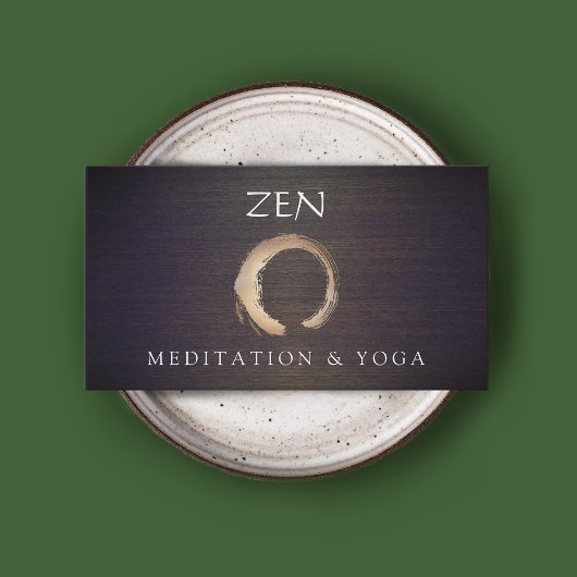 Zen Circle Enso Yoga Instructeur en Meditatie Visitekaartje