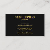 Zen Circle Faux Gold Folie Visitekaartje (Achterkant)